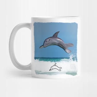 Diving Dolphin Mug